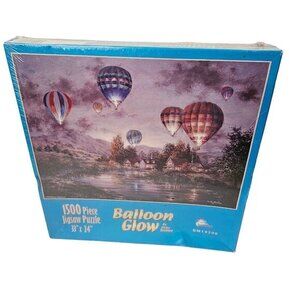 Hot Air Balloon Glow Jigsaw Puzzle 1500 Piece Art By Nicky Boehme New PLS READ‎